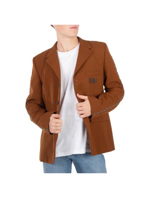 Other Designers Vtmnts Brown Barcode Tailored Blazer Jacket