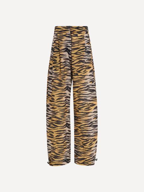 PINKO Barrel fit animal-print Pants