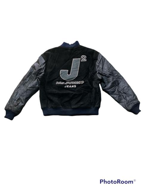 Other Designers Vintage Mr.Junko Varsity Bomber Leather Jacket