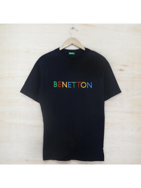 Other Designers Vintage 90s United Color Of BENETTON Big Logo Emboidered T-Shirt Made In Italy
