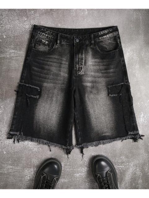 Other Designers VIBE - OPIUM Denim washed jorts shorts