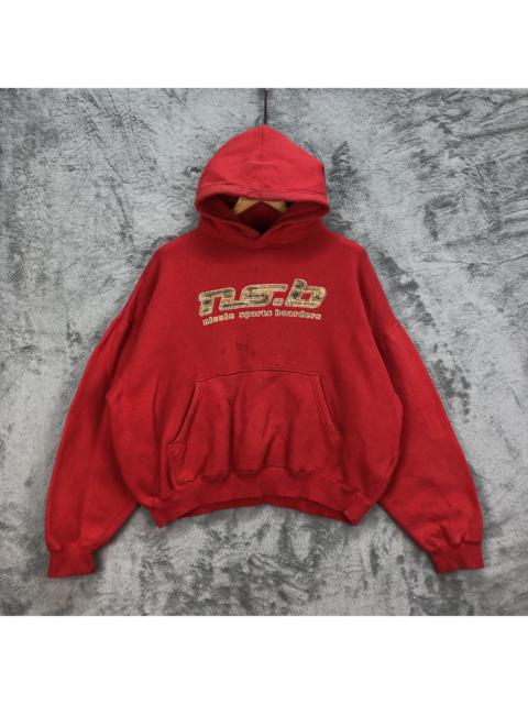 Other Designers Vintage - NICOLE SPORTS BOARDERS NS.B CROPPED RED HOODIES #5108-32