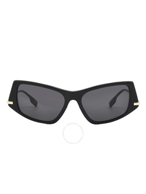 Burberry Burberry Dark Grey Irregular Ladies Sunglasses BE4408 300187 52