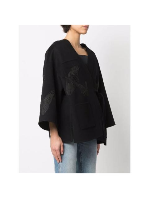 Valentino Valentino Garavani Embroidered Butterfly Wrap Jacket