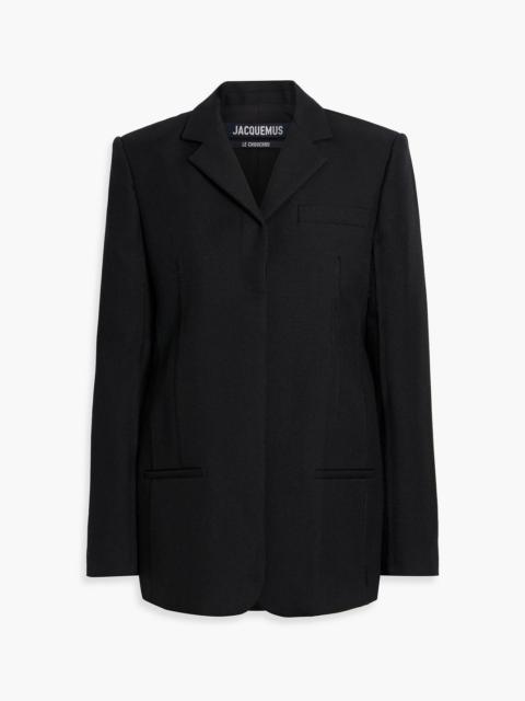 JACQUEMUS Oversized wool-twill blazer