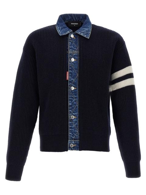 DSQUARED2 Dsquared2 Men 'Denim Mix' Cardigan