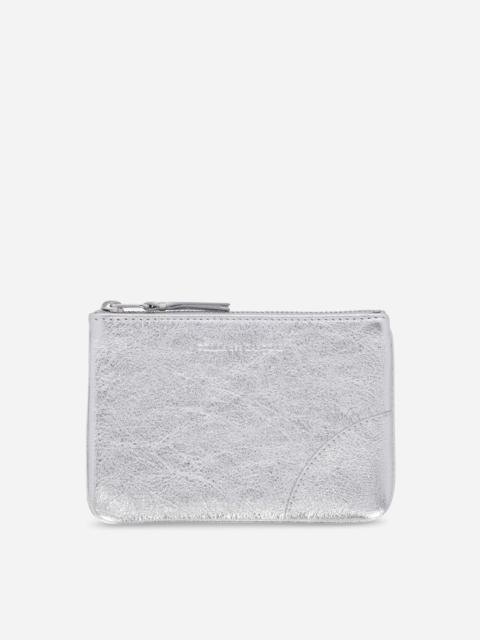 Comme Des Garçons Silver Line Zip Pouch Silver