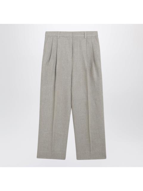 TOTEME Toteme Beige High-Waisted Linen Shorts Women