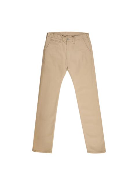 Iron Heart IH-721-KHA 9oz Mercerised Selvedge Cotton Slim Tapered Chinos Khaki