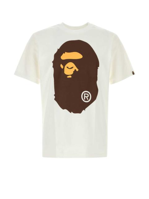A BATHING APE® Bape Men White Cotton Big Ape Head T-Shirt