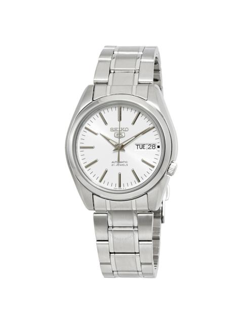 Seiko - Seiko Series 5 Automatic White Dial Men's Watch SNKL41