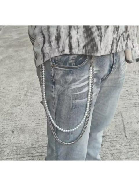Other Designers Vintage - Steel and Pearl Waist Keychain
