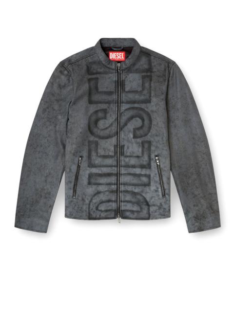 Diesel L-Evert-A Biker Leather Jacket