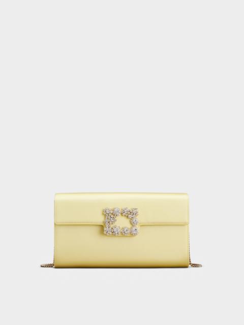 Roger Vivier Efflorescence Clutch in satin