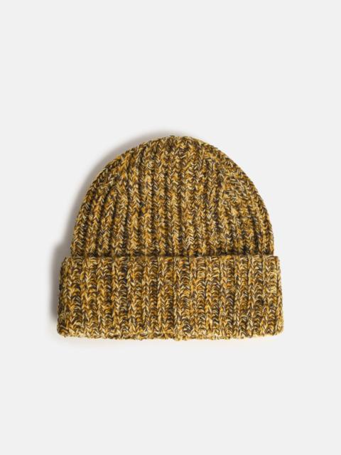 Séfr 'CHUNKY' BEANIE IN YELLOW BEIGE WOOL BLEND