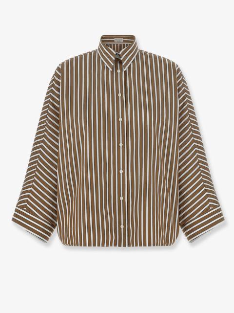 Brunello Cucinelli Brunello Cucinelli Striped Cotton Shirt