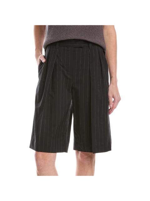 Brunello Cucinelli Brunello Cucinelli Pleated Wool-Blend Short