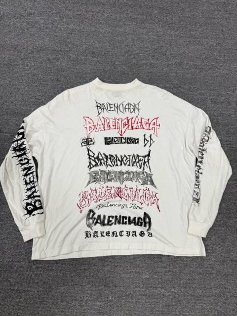 BALENCIAGA Balenciaga 24SS diy mental the Year of the Loong opium graffiti long sleeve