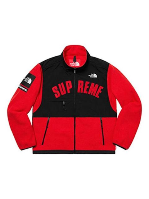 Supreme SS19 x The North Face Arc Logo Denali Fleece Jacket Red SUP-SS19-547