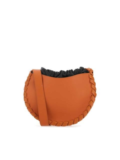 Chloé Chloé Dark Orange Leather Small Mate Crossbody Bag