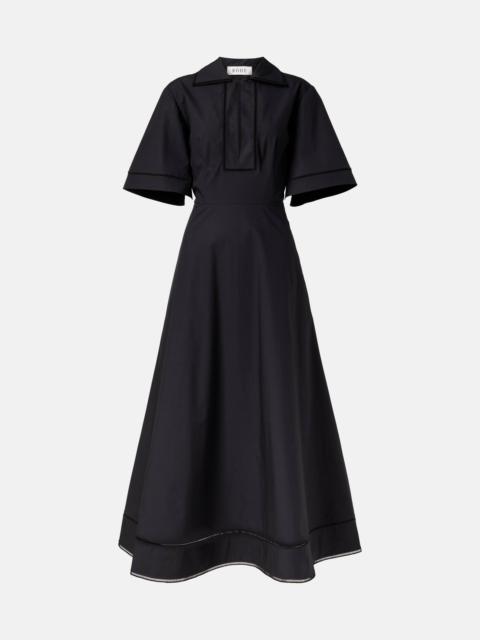 RÓHE Embroidered cotton poplin midi dress