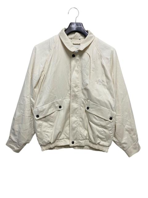 Other Designers Vintage - 80s BURBERRY MEN’S CREM BOMBER JACKET