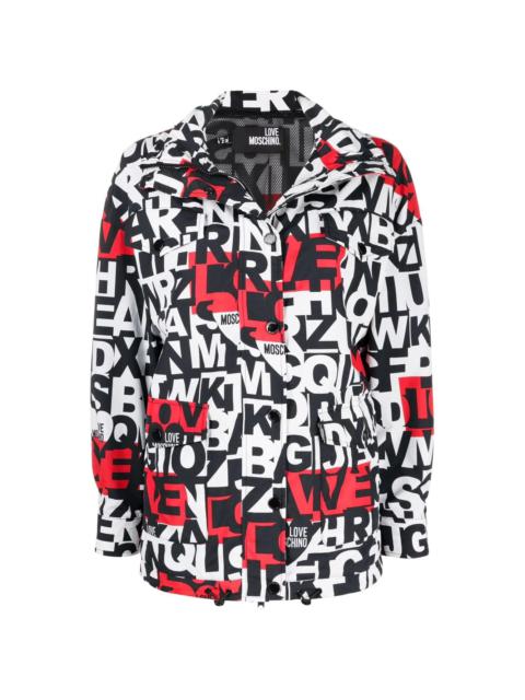 Moschino alphabet-print jacket