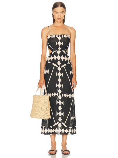 Johanna Ortiz Tactile Winds Ankle Dress