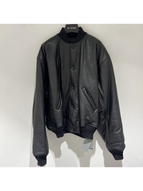BALENCIAGA Balenciaga Oversized Leather Bomber Jacket
