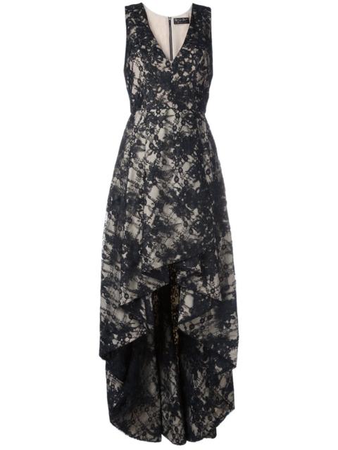 Alice + Olivia v neck high low dress