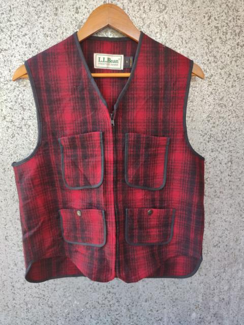 Other Designers Vintage LL Bean vest tartan wool blend