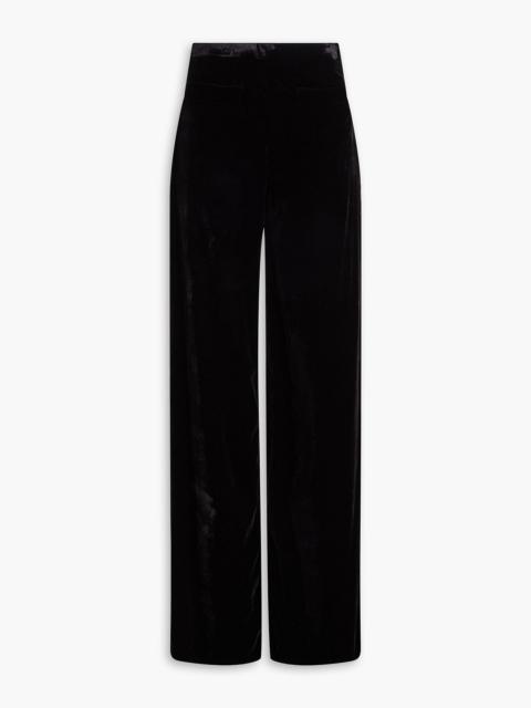 Sandro Velvet wide-leg pants