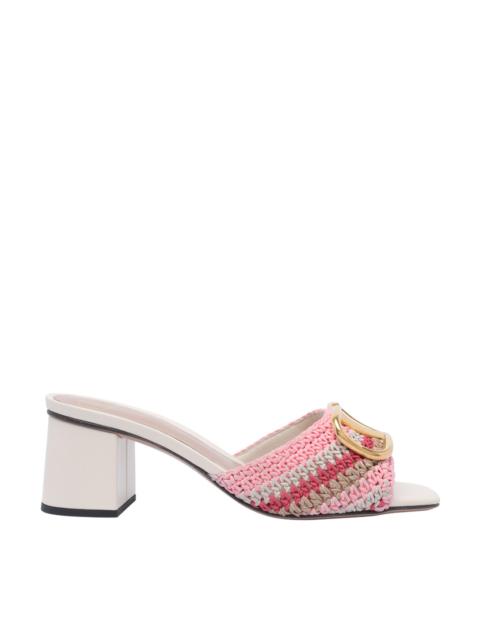 Valentino Valentino Garavani Women Crochet Vlogo Signature Slide Sandals