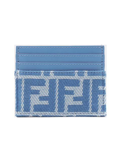 Blue Denim Cotton Card Holder