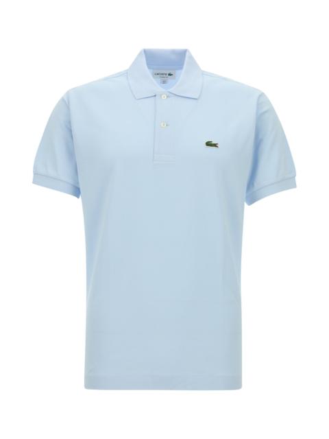 LACOSTE Pastel light-blue piquet polo shirt