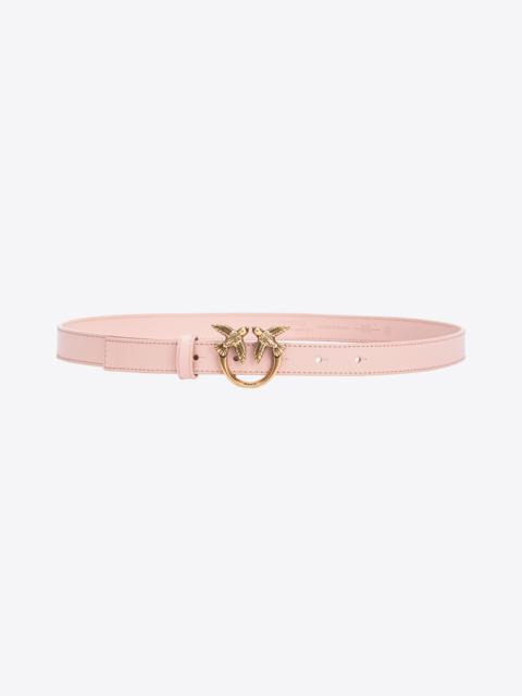 PINKO LOVE BIRDS THIN LEATHER BELT 2CM