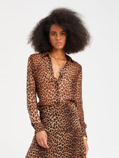 SPRWMN JAGUAR SILK FITTED BUTTON DOWN