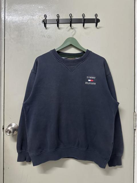 Other Designers Vintage TOMMY HILFIGER Embroidered Logo Pullover Sweatshirt