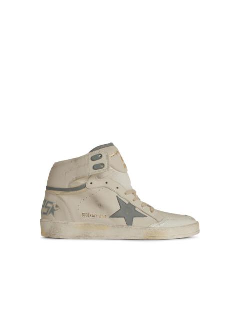 Golden Goose Golden Goose 'Sky Star' White Leather Sneakers Men