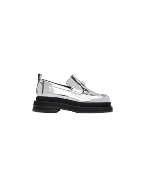 Simone Rocha Simone Rocha Heart Toe Platform Loafers Silver