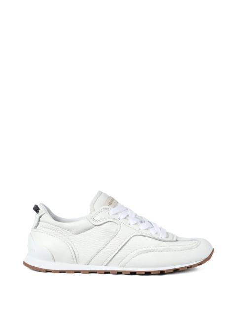 Brunello Cucinelli Brunello Cucinelli Women Grained Soft Leather Runners With Shiny Loops