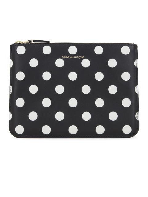 Comme Des Garçons Dots Printed Leather Pouch