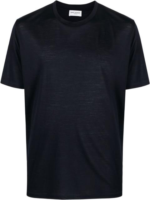SAINT LAURENT crew neck cotton T-shirt