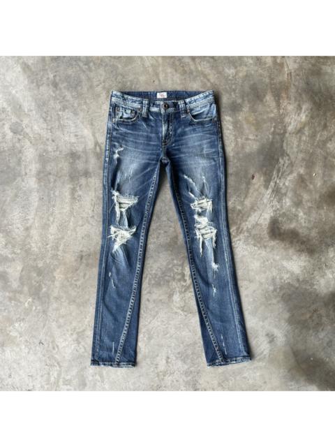 Other Designers Distressed Denim - Vintage Rodeo Crowns Distressed Denim Jeans Pants THRASHED