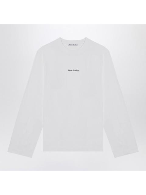 Acne Studios White Cotton T-Shirt With Logo Men