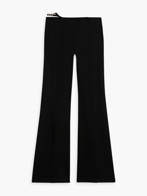 maje Embellished twill flared pants