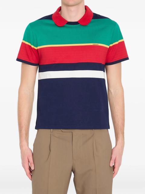 VERSACE Versace Striped Logo T-shirt