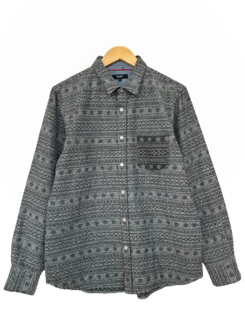Beams Japan Checkered Long Sleeve Button Up Flanner Shirt M