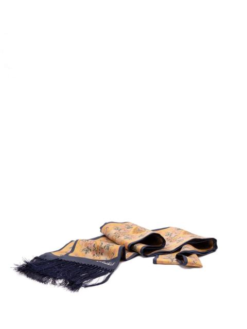 Valentino Valentino Garavani Men `Apres L`Hiver Vaso` Scarf With Fringes