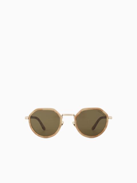 GIORGIO ARMANI MEN’S ROUND SUNGLASSES